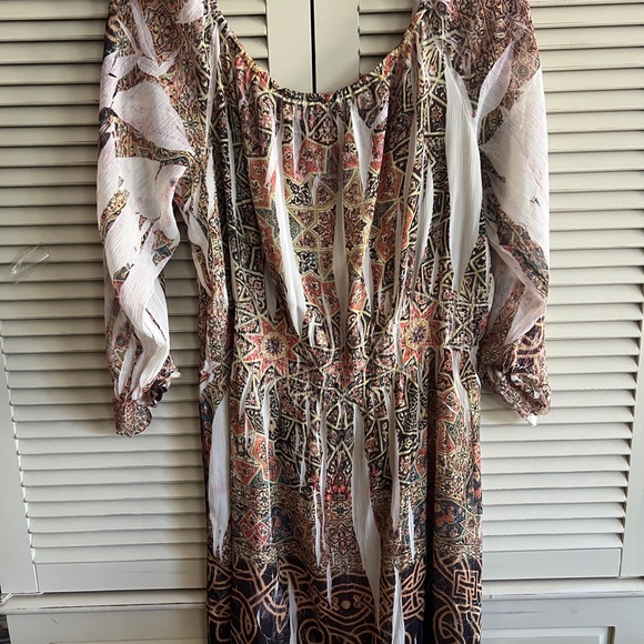 Summer Unity World Wear Batik Print Dress, XL - Picture 5 of 7